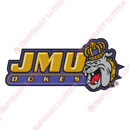 James Madison Dukes Customize Temporary Tattoos Stickers NO.4694